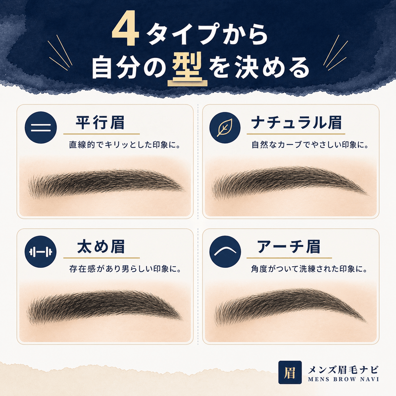 4タイプから自分の型を決める