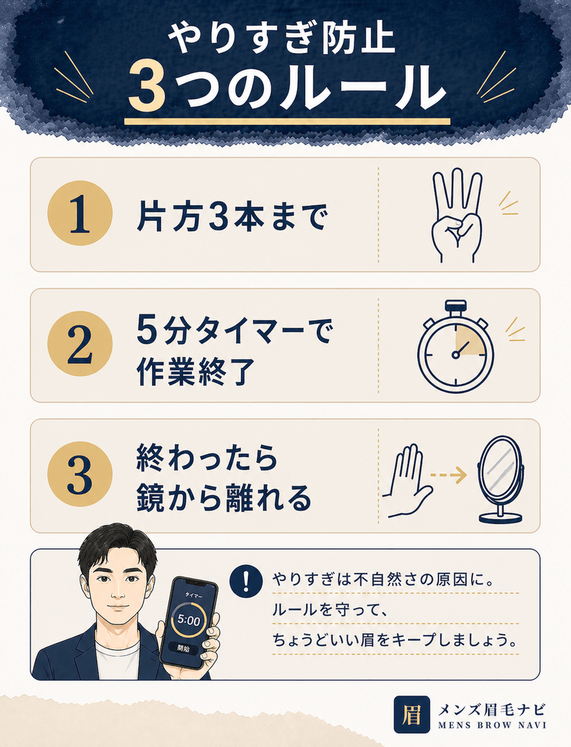 やりすぎ防止 3つのルール