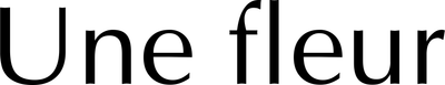 Une fleur ロゴ